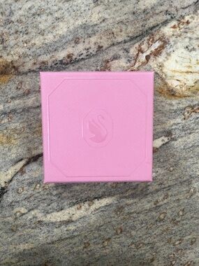 Swarovski Pink Square Luxury Jewelry Box with Embossed Swan